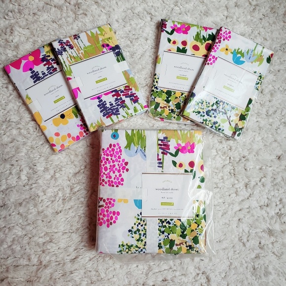 Pottery Barn Bedding Duvet Cover Set Woodland Organic Poshmark